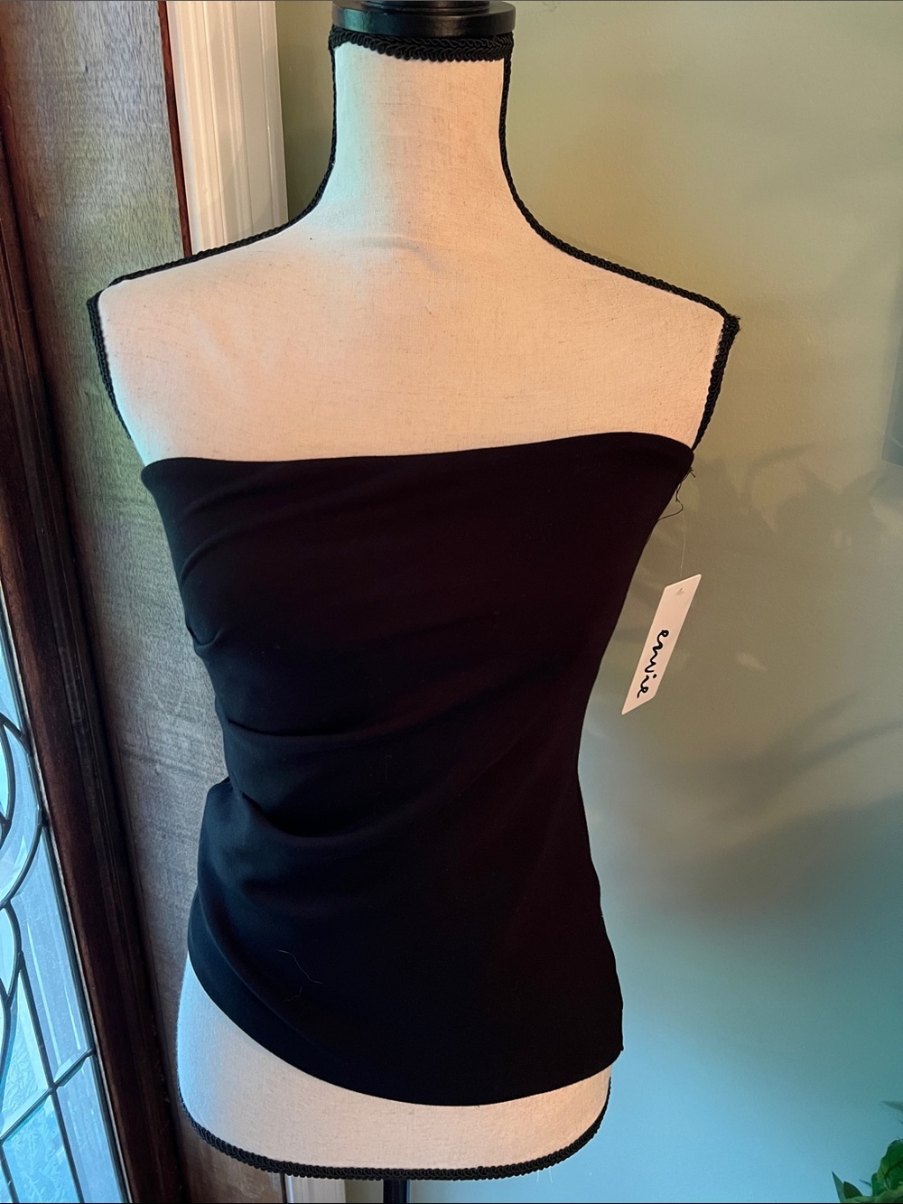 Women's Black Strapless Tube Camisole
